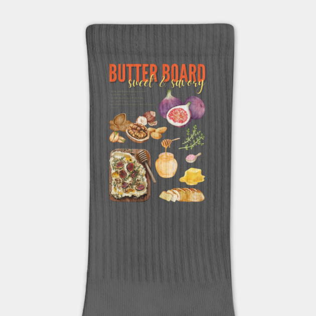 Sweet & Savory Butter Board Recipe Print – Gourmet Charcuterie Kitchen Art by TuncGK