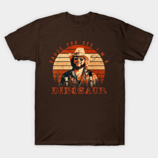 Dinosaur Hank Williams || Vintage Retro Limited T-Shirt