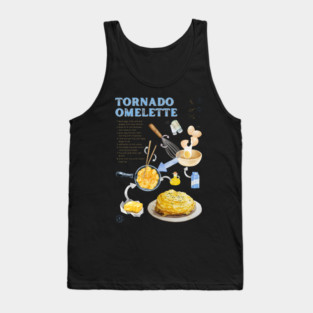 Tornado Omelette Recipe Print – Trendy Japanese Food Art & Aesthetic Kitchen Decor Tank Top