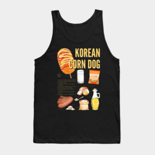 Korean Corn Dog - Street Food Recipe Tank Top
