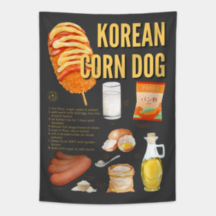 Korean Corn Dog - Street Food Recipe Tapestry