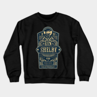 Shelby Gin - Peaky Blinders distressed Crewneck Sweatshirt