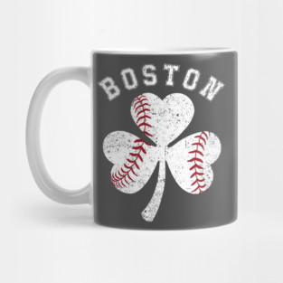 Boston Baseball Irish Shamrock St Patrick's Day Lucky Charm St Paddy's Day Mug