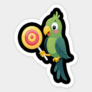 Green parrot Art Magnet