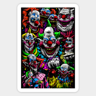Killer Klowns 80s horror movies clowns Sticker