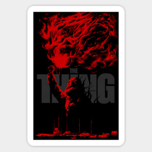 the thing 1982 1980s 80s horror movies Sticker