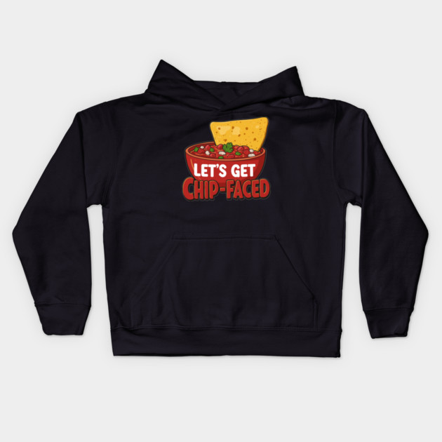 Let’s Get Chip-Faced Kids Hoodie by enrynz