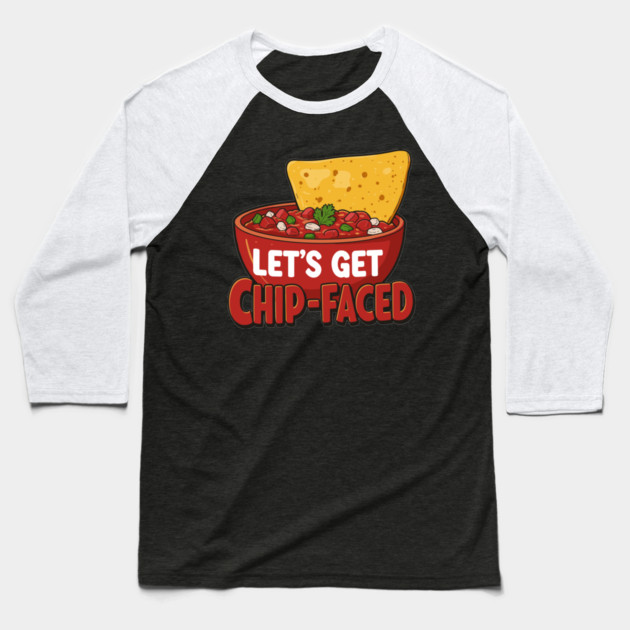 Let’s Get Chip-Faced Baseball T-Shirt by enrynz
