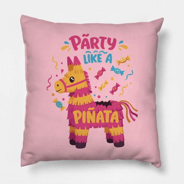 Party Like a Piñata Pillow by enrynz