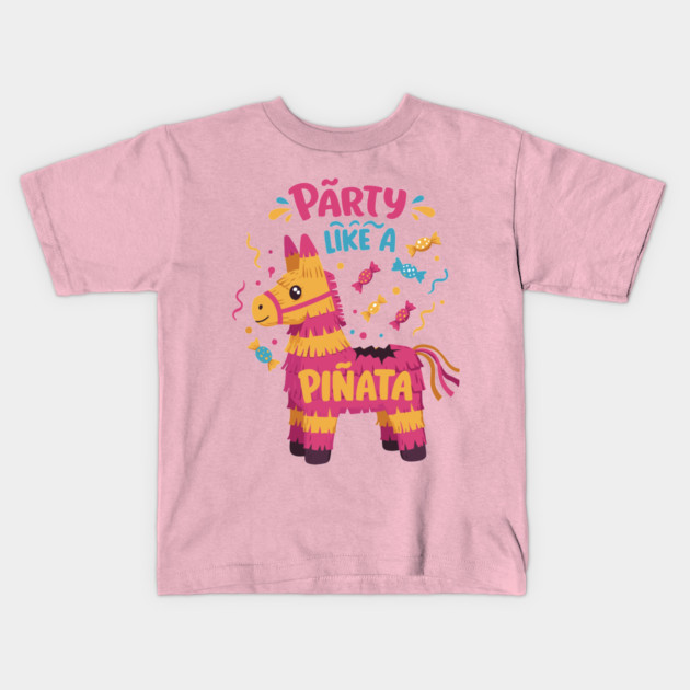 Party Like a Piñata Kids T-Shirt by enrynz