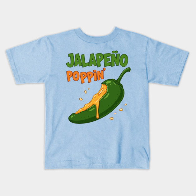 Jalapeño Poppin’ Kids T-Shirt by enrynz