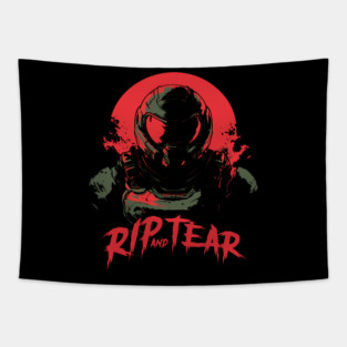 Rip and Tear Tapestry