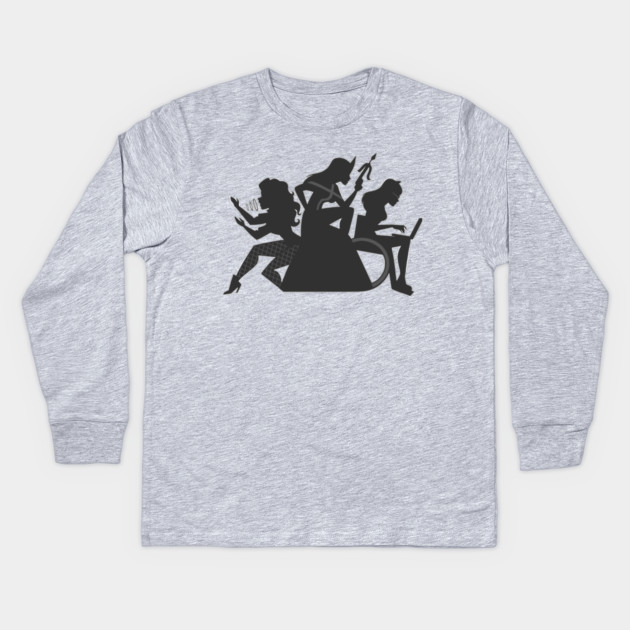 Bruce's Angels Kids Long Sleeve T-Shirt by JoTheZette