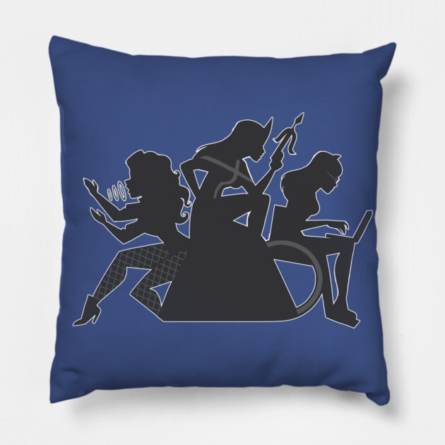 Bruce's Angels Pillow by JoTheZette