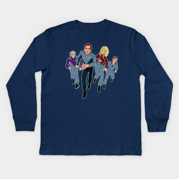Galaxy Trek Kids Long Sleeve T-Shirt by JoTheZette