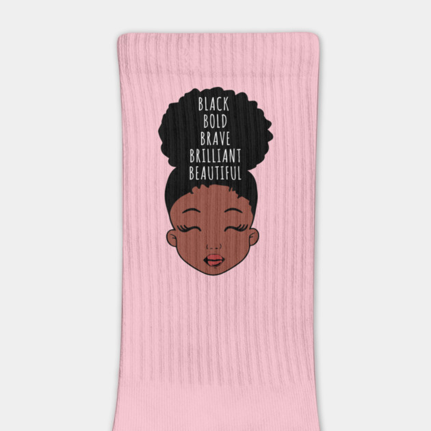 Black Bold Brave Brilliant Beautiful, African American Girl, Black Girl Magic by UrbanLifeApparel