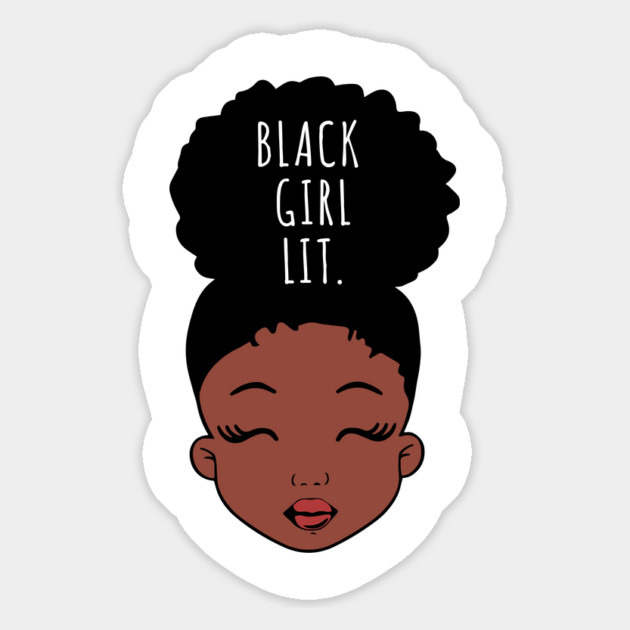 Black Girl Lit., African American Girl, Black Girl Magic Magnet by UrbanLifeApparel