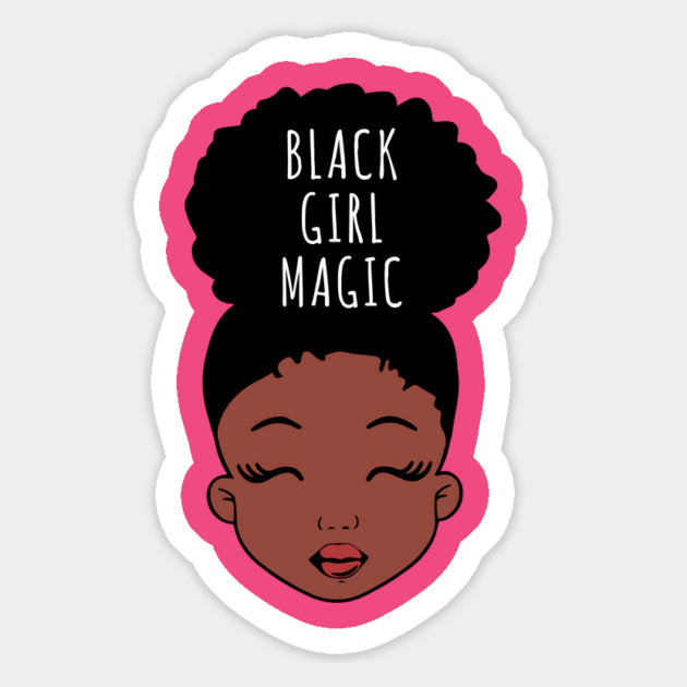 Black Girl Magic, African American Girl Magnet by UrbanLifeApparel