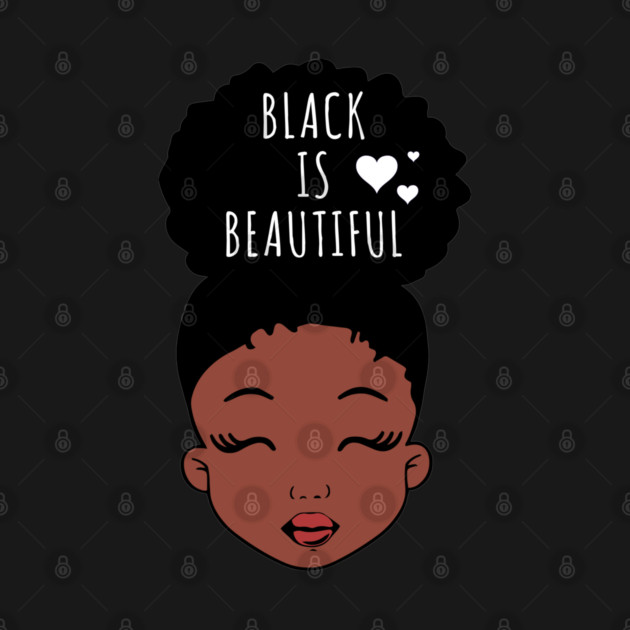 Black is Beautiful, Hearts, African American Girl, Black Girl Magic by UrbanLifeApparel