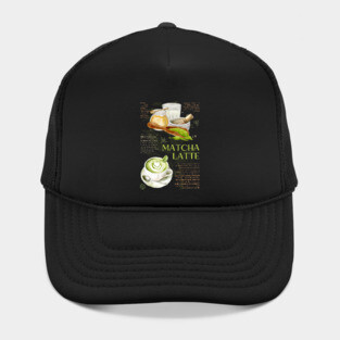 Matcha Latte - Japanese Tea Art Print Hat