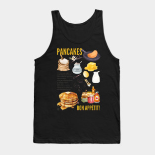 Pancakes Recipe - Breakfast Lover’s Print Tank Top