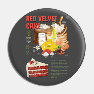 Red Velvet Cake - Elegant Baking Print Pin