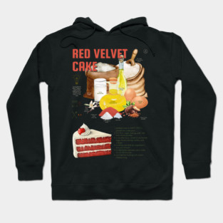 Red Velvet Cake - Elegant Baking Print Hoodie