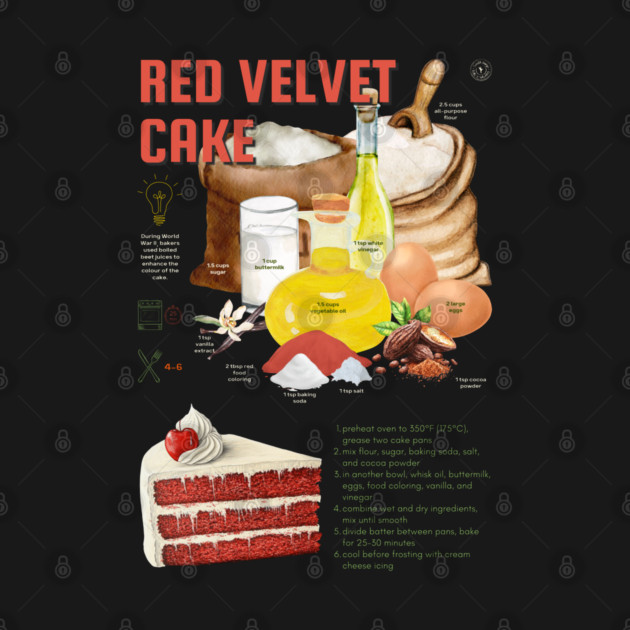 Red Velvet Cake - Elegant Baking Print by TuncGK