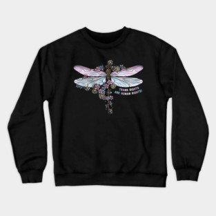 Dragonfly Trans Rights Crewneck Sweatshirt