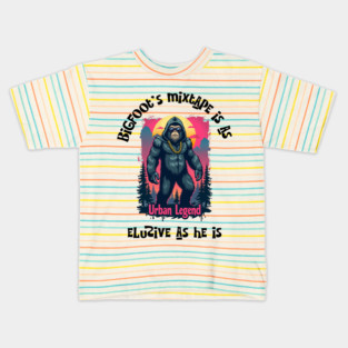 Shadowy Bigfoot: Urban Legend Kids T-Shirt