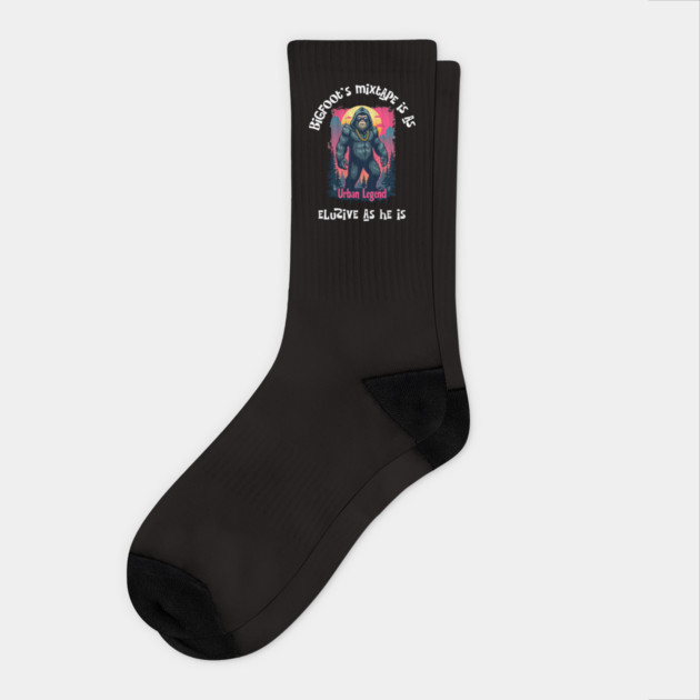 Shadowy Bigfoot: Urban Legend Socks by Steve