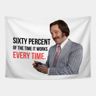 Anchorman Will Ferrell Paul Rudd Sixty Percent of the Time Tapestry