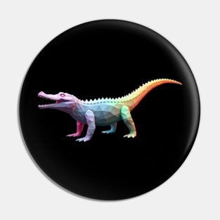 Alligator Virtual Reality Computer Graphic Pin