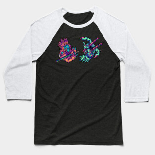 Monster Drawing Hands Baseball T-Shirt