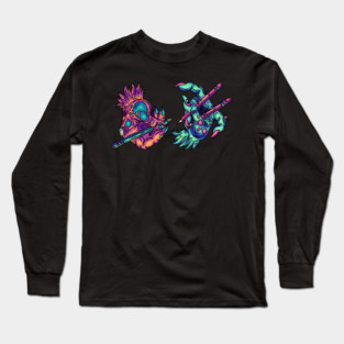 Monster Drawing Hands Long Sleeve T-Shirt
