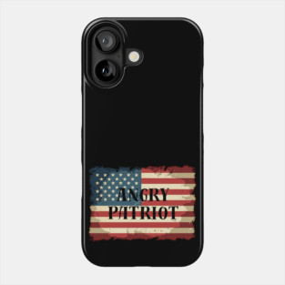 Angry Patriot: Distressed Stars & Stripes Phone Case
