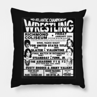 Mid-Atlantic Championship Wrestling 1984 Richmond, VA Dick Slater Greg Valentine Pillow