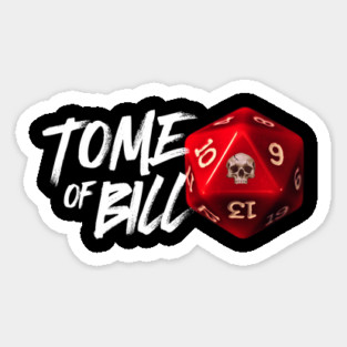 Tome of Bill Skull Dice Magnet