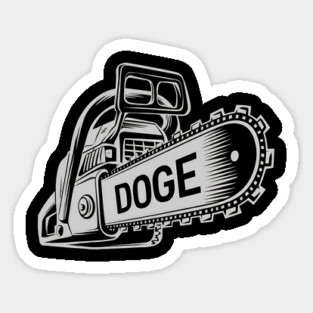 DOGE Chainsaw D.O.G.E Saw Sticker