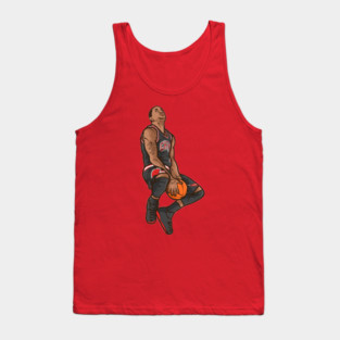 Derrick Rose Reverse Dunk Cartoon Tank Top