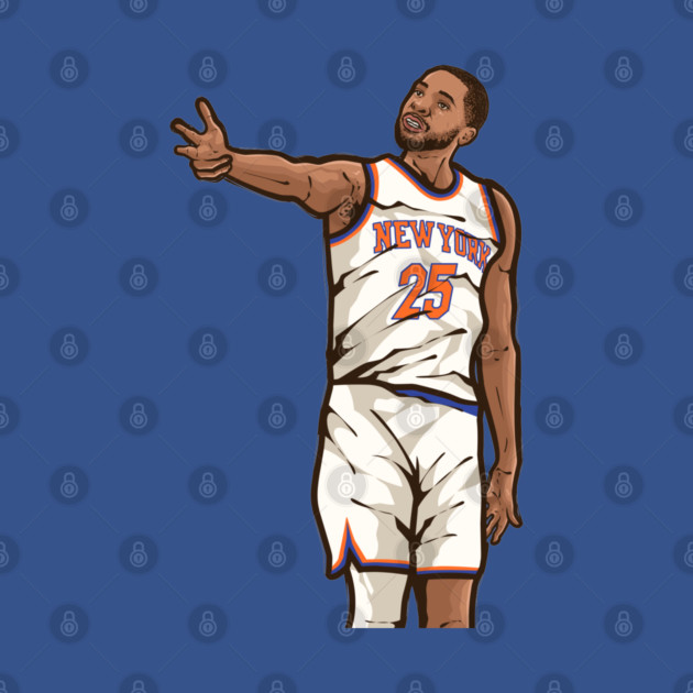 Mikal Bridges 3 Point Celebration Cartoon T-Shirt