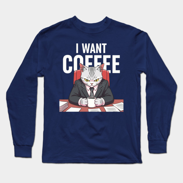 I want Coffee Long Sleeve T-Shirt by enrynz