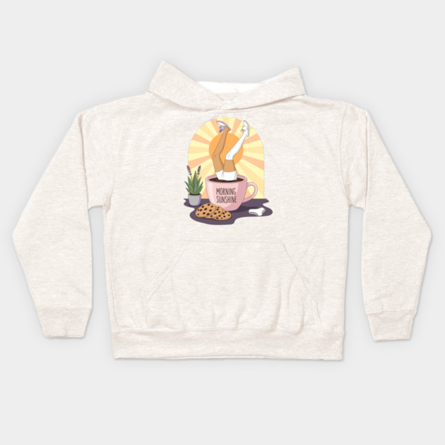 Morning Sunshine Kids Hoodie by enrynz