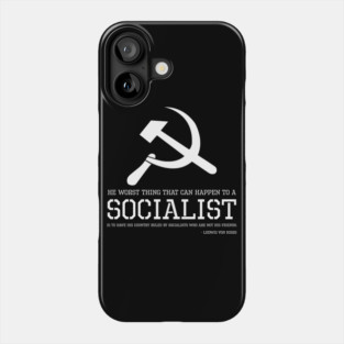 Libertarian Anti Socialism Austrian Economics Political SJW Phone Case