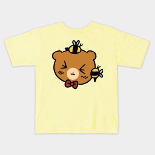 Bumble Bee bear Face Kids T-Shirt