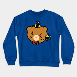 Bumble Bee bear Face Crewneck Sweatshirt