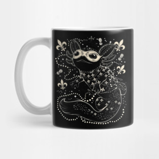 Funny Axolotl Mardi Gras Festival Carnival Womens Mens Kids Mug