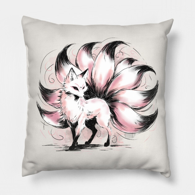 Kitsune Pillow by H. R. Sinclair