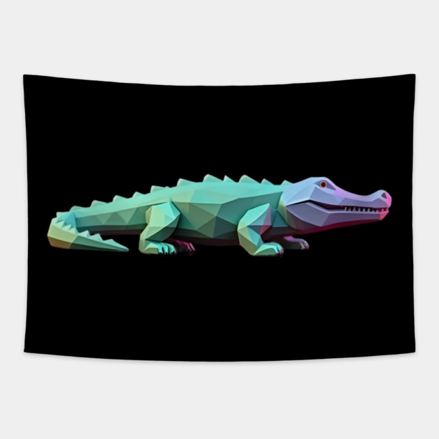 3D Crocodile Tapestry by animegirlnft