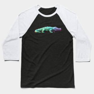 3D Crocodile Baseball T-Shirt
